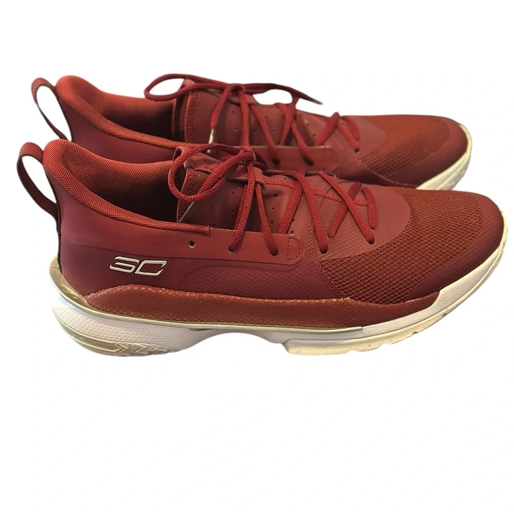 Under Armour Team Curry Unisex Red Athletic Shoes Men’s Size 14 Women’s 15.5